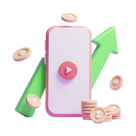 Social Media Live Streaming Concept Icon Or 3 D Social Media Video Live Streaming Icon 3D Icon