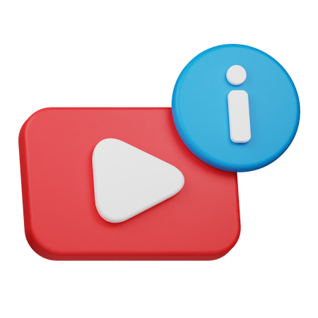 Video Info  3D Icon