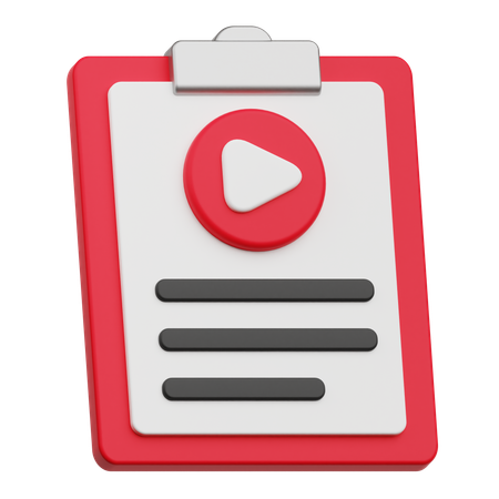 Videoinhalt  3D Icon