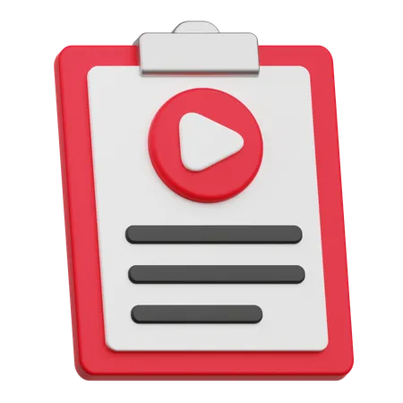 Videoinhalt  3D Icon