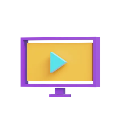 Videoinhalt  3D Icon