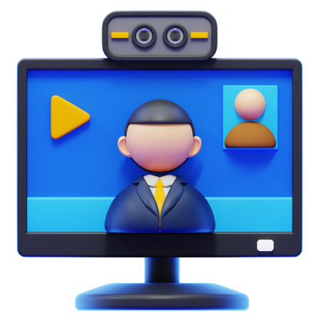 Videollamada  3D Icon