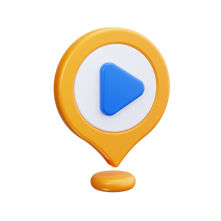 Video Location  3D Icon