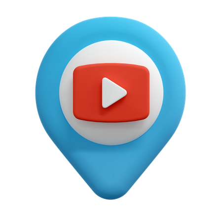 ビデオの場所ピン  3D Icon