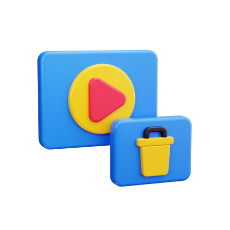 Video löschen  3D Icon