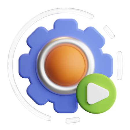 Video Management  3D Icon