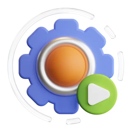 Video Management  3D Icon