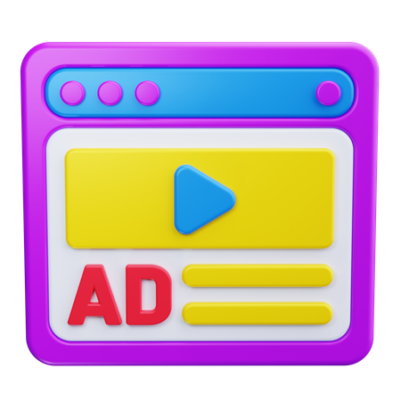 Videomarketing  3D Icon