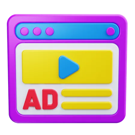 Videomarketing  3D Icon