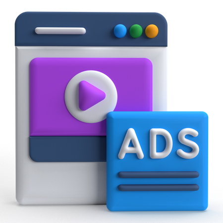 Video Marketing  3D Icon