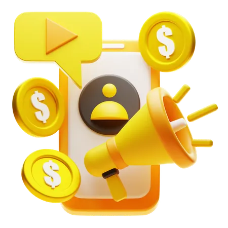 Video Marketing  3D Icon