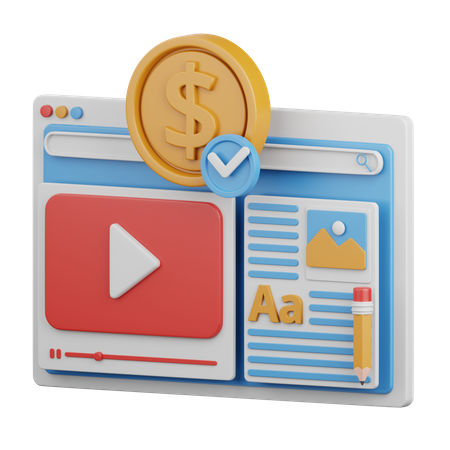 Video Marketing  3D Icon