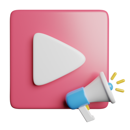 Video Marketing  3D Icon