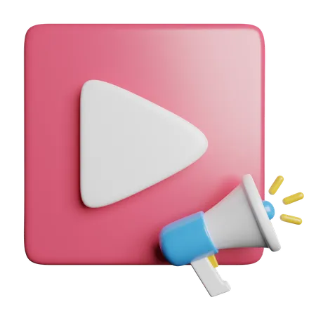 Video Marketing  3D Icon