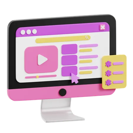 Video Marketing  3D Icon