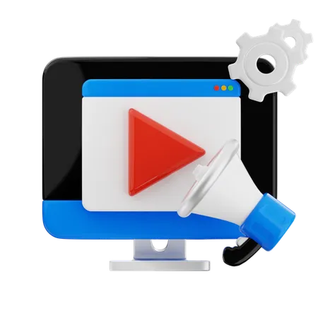 Video Marketing  3D Icon