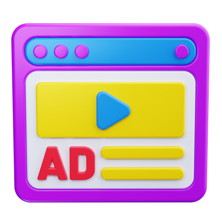 Video Marketing  3D Icon