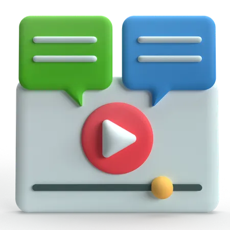 Video Marketing  3D Icon