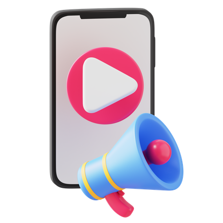 Video Marketing  3D Icon