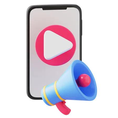 Video Marketing  3D Icon