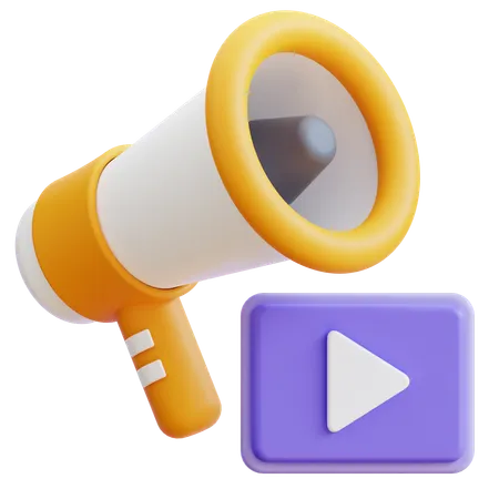 Video Marketing  3D Icon