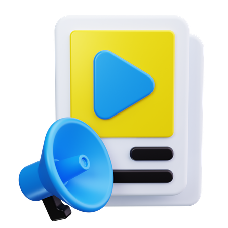 Video Marketing  3D Icon