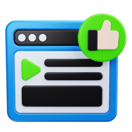 Video Marketing  3D Icon