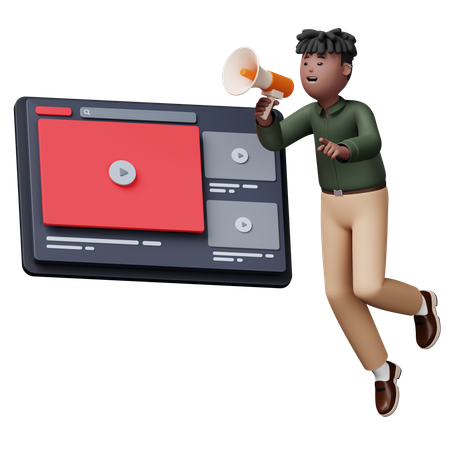 Video Marketing  3D Icon