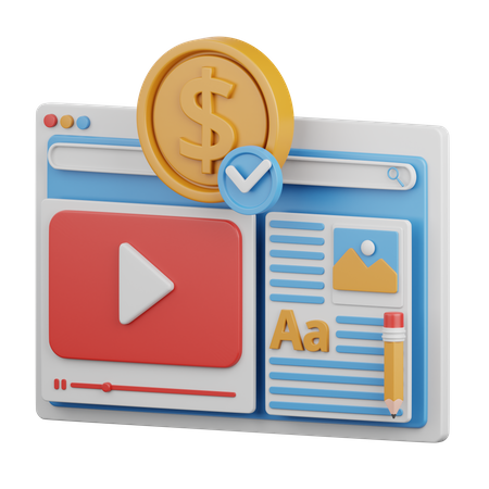 Video Marketing  3D Icon