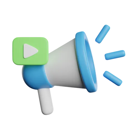 Video Marketing 3D Icon