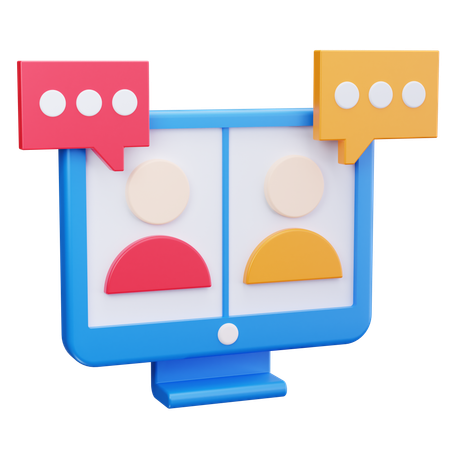 Video Meeting  3D Icon