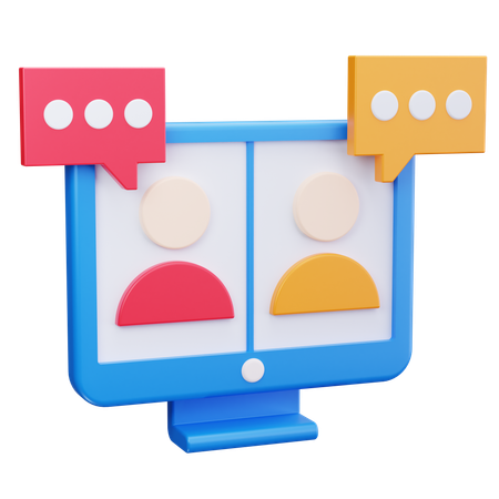 Video Meeting  3D Icon