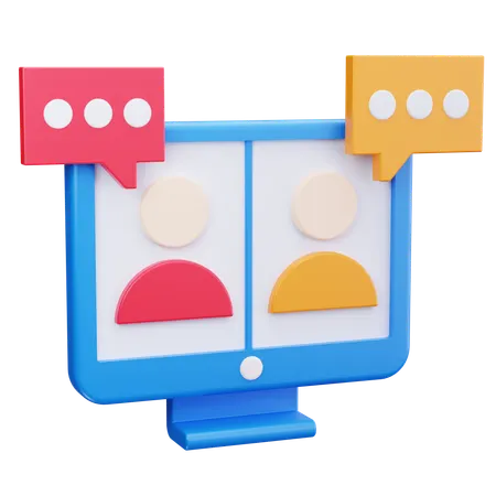 Video Meeting  3D Icon
