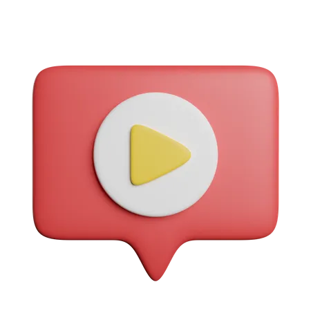 Mensaje de video  3D Icon