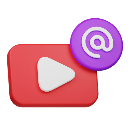 Video Mention  3D Icon