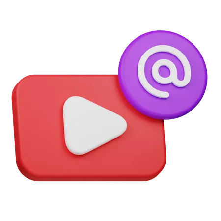 Video Mention  3D Icon