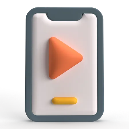 Vidéo mobile  3D Icon