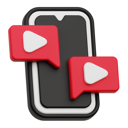 Vidéo mobile  3D Icon