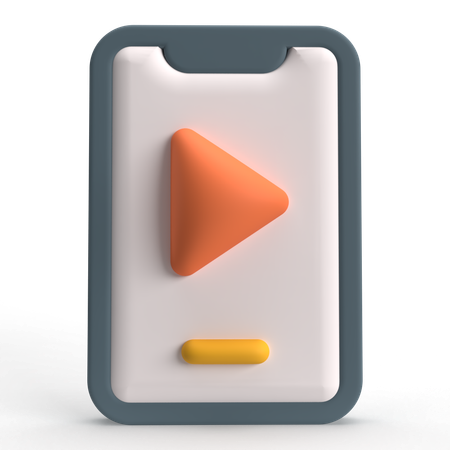 Vídeo móvel  3D Icon