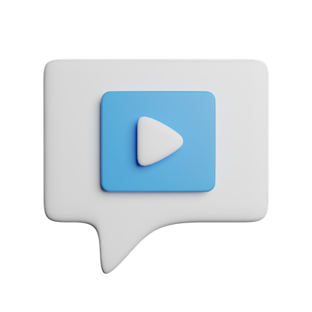 Videonachricht  3D Icon