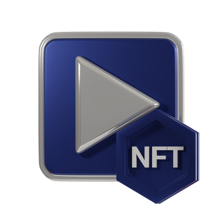 Vídeo nft  3D Icon