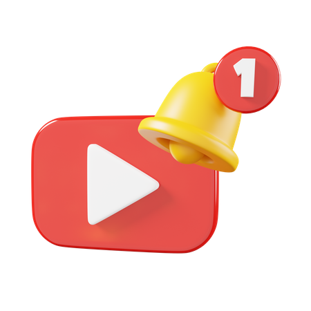 Video Notification  3D Icon