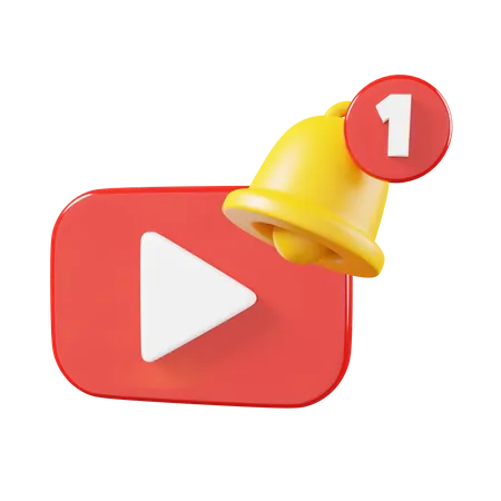 Video Notification 3D Icon