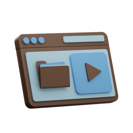 Vídeo on-line  3D Icon