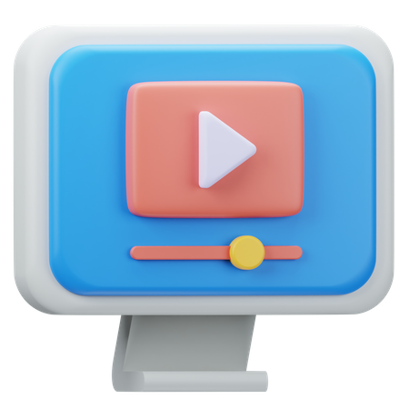 Vídeo on-line  3D Icon