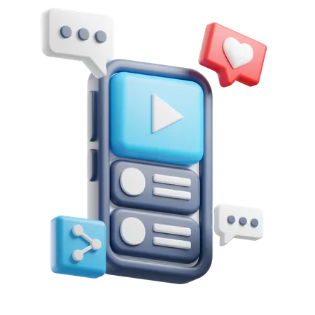 Vídeo on-line  3D Icon