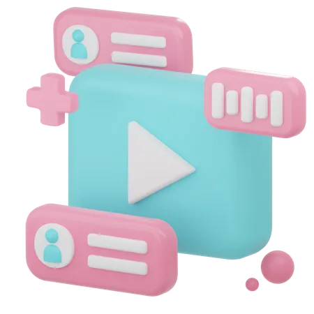 Vídeo on-line  3D Icon