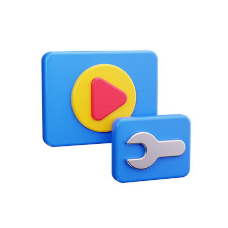 Réglage vidéo  3D Icon