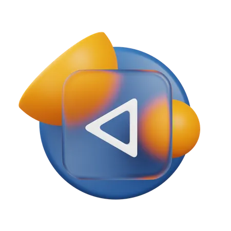 Video Play  3D Icon