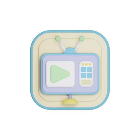 Video Play  3D Icon